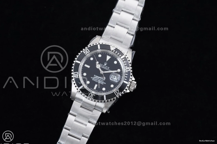 16610 Steel SS on Engraving LN Resilient 1:1 904L Rehaut Best 1143 Black Submariner TMF SH Bracelet No Edition 0505